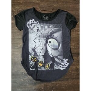 Official‎ Disneyland Boutique Nightmare Before Christmas Print Tshirt Top XS